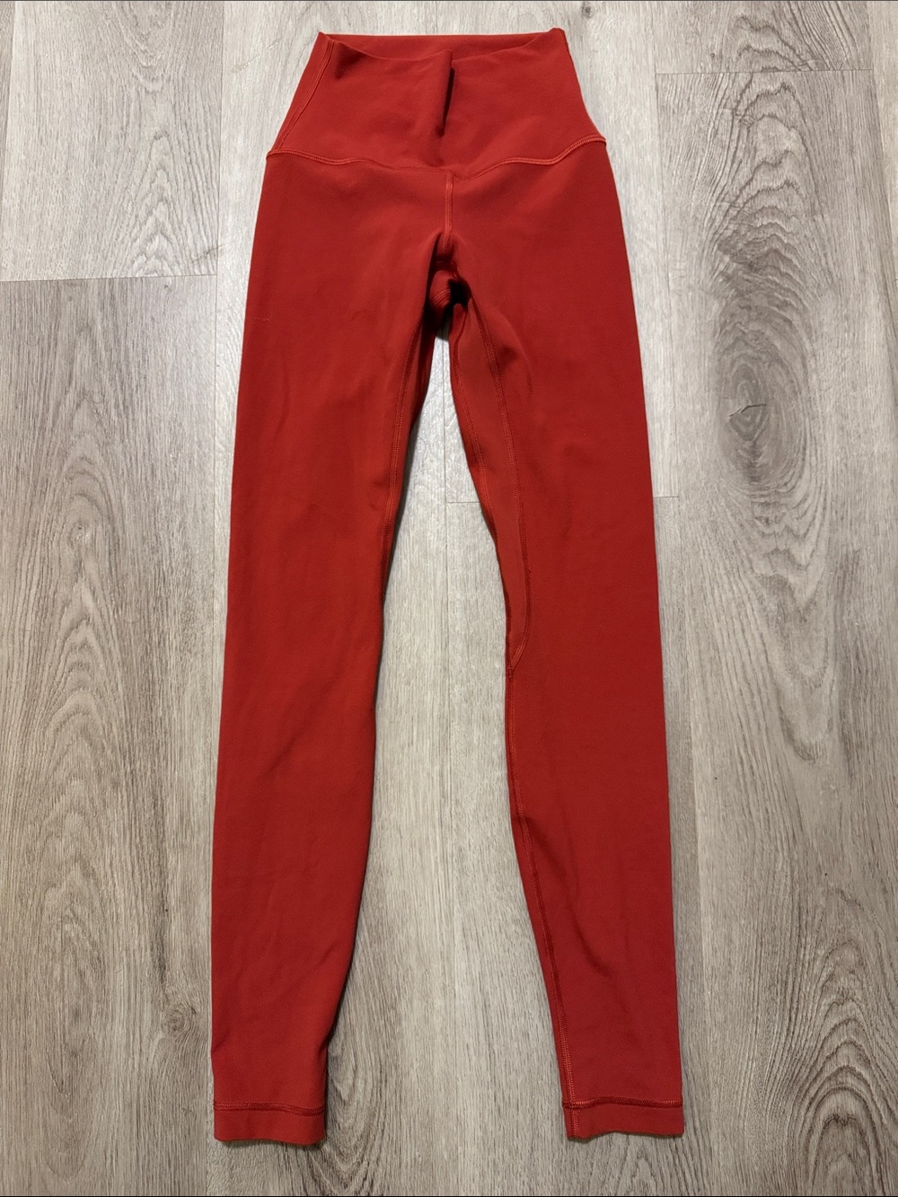 lululemon athletica High-Rise Red/Rust Leggings. Size 0.